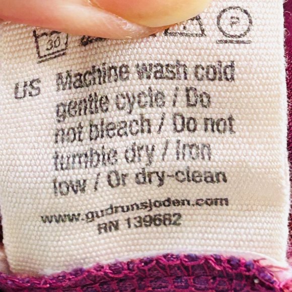 Gudrun Sjoden 100% modal striped/polka dot elastic waist Skirt (size S) - Picture 10 of 11